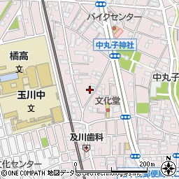 神奈川県川崎市中原区中丸子327-5周辺の地図