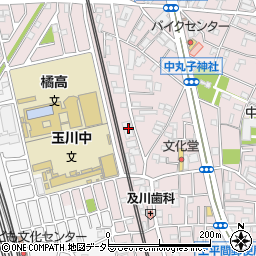 神奈川県川崎市中原区中丸子324周辺の地図