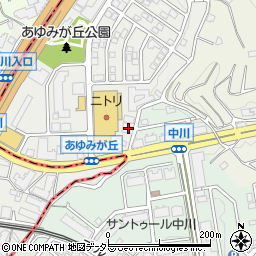 神奈川県横浜市都筑区あゆみが丘19-54周辺の地図