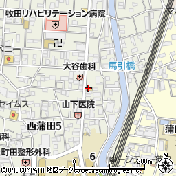 まいばすけっと西蒲田５丁目店周辺の地図