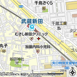 養老乃瀧 武蔵新田店周辺の地図