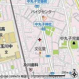 神奈川県川崎市中原区中丸子519周辺の地図