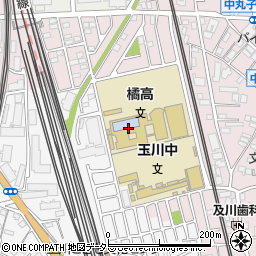 神奈川県川崎市中原区中丸子426周辺の地図