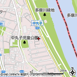 神奈川県川崎市中原区中丸子724周辺の地図