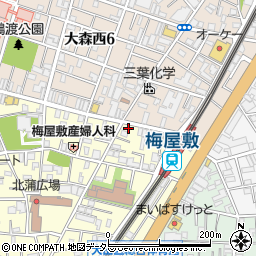 牛繁　梅屋敷店周辺の地図