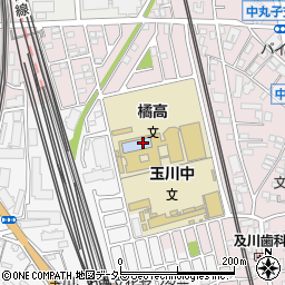 川崎市立橘高等学校周辺の地図