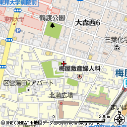 東京都大田区蒲田2丁目3-7周辺の地図