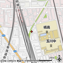 神奈川県川崎市中原区市ノ坪410-27周辺の地図