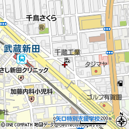 東京都大田区千鳥2丁目38周辺の地図