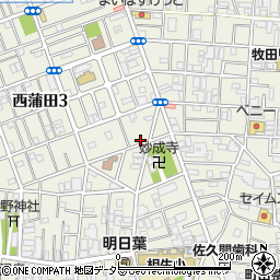 ニチエーパーク西蒲田駐車場周辺の地図