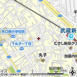 住友信託銀行下丸子社宅周辺の地図