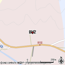 兵庫県豊岡市新堂周辺の地図