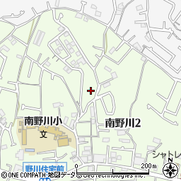 神奈川県川崎市宮前区南野川周辺の地図