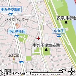 神奈川県川崎市中原区中丸子488周辺の地図
