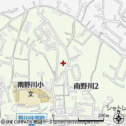 神奈川県川崎市宮前区南野川周辺の地図