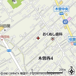 東京都町田市木曽西4丁目周辺の地図