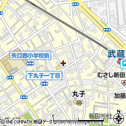 東京都大田区下丸子1丁目11-10周辺の地図