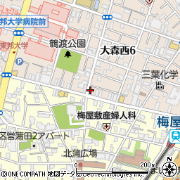 合資会社山田屋葬儀社　梅屋敷支店周辺の地図