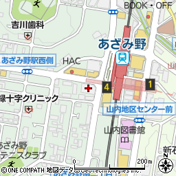 マクドナルドあざみ野駅前店周辺の地図