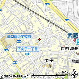 東京都大田区下丸子1丁目11-11周辺の地図