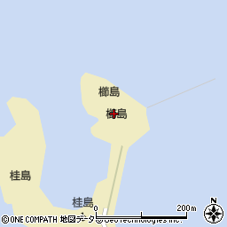 櫛島周辺の地図