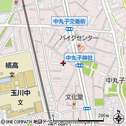 神奈川県川崎市中原区中丸子338周辺の地図