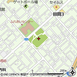 田間中央公園周辺の地図