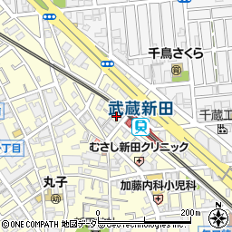スター楽器株式会社　武蔵新田センター周辺の地図