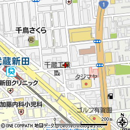 ファミリーマート大田千鳥店周辺の地図