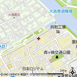 東京都大田区大森南4丁目3-2周辺の地図