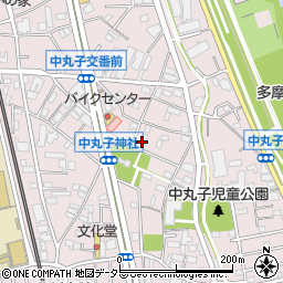 神奈川県川崎市中原区中丸子481周辺の地図
