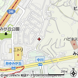 神奈川県横浜市都筑区あゆみが丘19-38周辺の地図