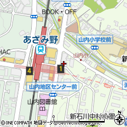 横浜信用金庫あざみ野支店周辺の地図