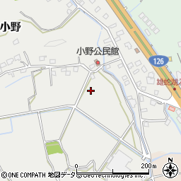 千葉県東金市小野周辺の地図