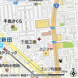 東京都大田区千鳥2丁目34-23周辺の地図