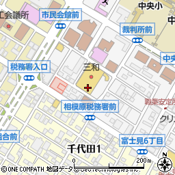 ダイソー三和富士見店周辺の地図