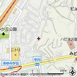 神奈川県横浜市都筑区あゆみが丘19-36周辺の地図