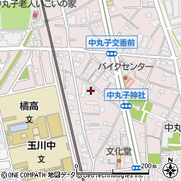 神奈川県川崎市中原区中丸子340周辺の地図