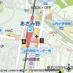 タリーズコーヒー東急あざみ野駅店周辺の地図
