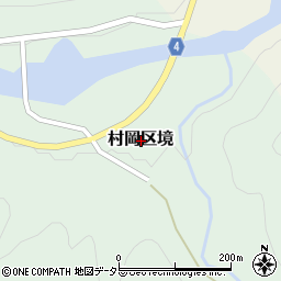 兵庫県美方郡香美町村岡区境周辺の地図