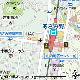 松屋あざみ野店周辺の地図