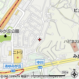 神奈川県横浜市都筑区あゆみが丘19-35周辺の地図