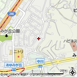 神奈川県横浜市都筑区あゆみが丘19-34周辺の地図