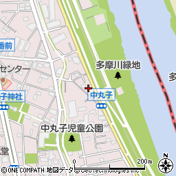 神奈川県川崎市中原区中丸子773周辺の地図
