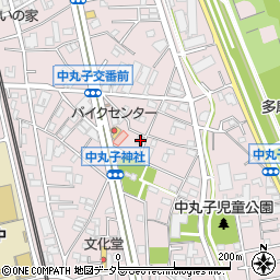 神奈川県川崎市中原区中丸子360周辺の地図