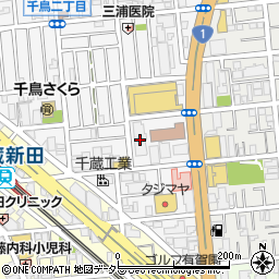 東京都大田区千鳥2丁目34-24周辺の地図
