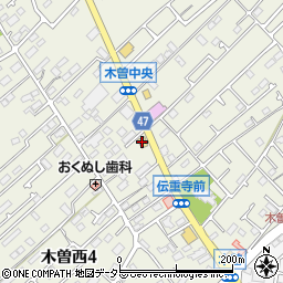 幸楽苑町田木曽店周辺の地図