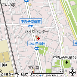 神奈川県川崎市中原区中丸子361周辺の地図