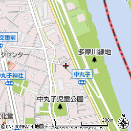 神奈川県川崎市中原区中丸子777周辺の地図