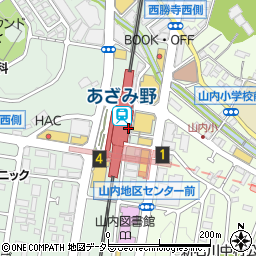 フロプレステージュ　あざみ野東急フードショースライス店周辺の地図